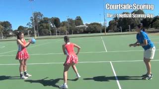 Netball Courtside Scoring Tip  Landing on the correct foot [upl. by Formenti90]