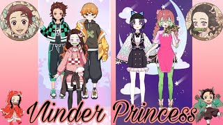 Making Some Demon Slayers Characters In The Dress Up Game Princess Doll Dress Up Game [upl. by Htabmas]