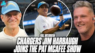 Jim Harbaugh Praises Justin Herbert amp Chargers Toughness After Week 10 Win  Pat McAfee Show [upl. by Acinoda]