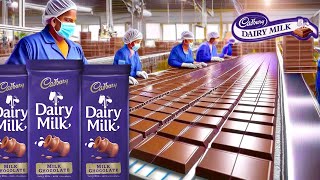 How CADBURY DAIRY MILK Is Made In Factory  Cadbury Dairy Milk Factory [upl. by Aicylla]