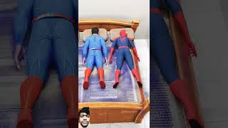 Batman vs Superman vs Spiderman  Bed Challenge  Marvel Animation cartoon spiderman superman [upl. by Coffey]