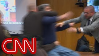 Father lunges at Larry Nassar in court [upl. by Fannie596]