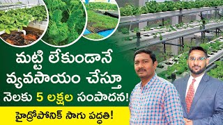 Hydroponic Farming In Telugu  How To Start Hydroponic Farming Business  Infinity Green Farms [upl. by Reivazx798]