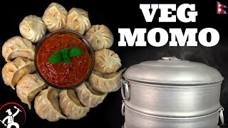 VEG MOMO भेज मःम from NEPAL l  VEG DUMPLING RECIPE  Nepali Food Recipe  Yummy Food World 🍴 93 [upl. by Mcgrath]