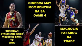 STANDHARDINGER EXPIRED NA CONTRACT BALIK SMB NA  GINEBRA MAY PASABOG SA GAME 4 MAGNOLIA NEWS [upl. by Shiller]