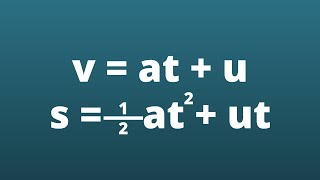 Deriving two suvat equations [upl. by Acinom]