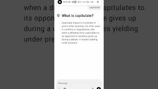 What is capitulate [upl. by Zima742]