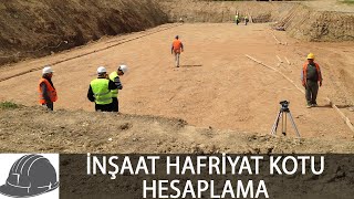 İNŞAAT HAFRİYAT KOTU HESAPLAMASI [upl. by Luanne316]