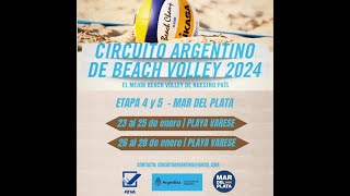 Circuito Argentino de Beach Volley 2024  Etapa 4  Mar del Plata [upl. by Oicangi]