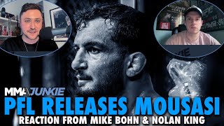 REACTION What does Gegard Mousasis Bellator Release Say About State of PFL Merger [upl. by Attelra]