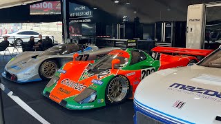 MAZDA 767B amp RX792  4 ROTOR RAW SOUND  COLD START IDLE REV FLYBY  CAR WEEK 24 [upl. by Ardnaid147]