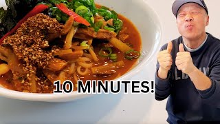 Flavorful Spicy Korean Gochujang Kalguksu  Will make you a true Korean [upl. by Bradan]