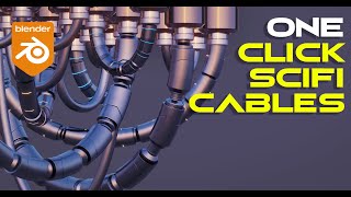 ONE click SCIFI cables in Blender [upl. by Bertila898]