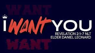 I Want You  Elder Daniel Leonard  Sunday Morning Celebration  102024 [upl. by Glynas]