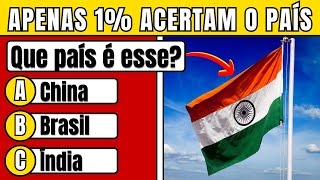 Adivinhe o País pela sua Bandeira  Quiz de Bandeiras [upl. by Vahe]