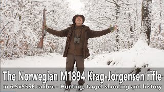 The Norwegian M1894 KragJorgensen rifle in 65x55 caliber  Hunting shooting history [upl. by Nagaer]