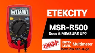 ETEKCITY MSRR500 CHEAPO Multimeter Review amp Teardown [upl. by Nosyla]