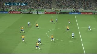 HD Brésil vs Argentine  Qualification Coupe du Monde 2018  11 Novembre 2016  PES 2017 [upl. by Leonie]