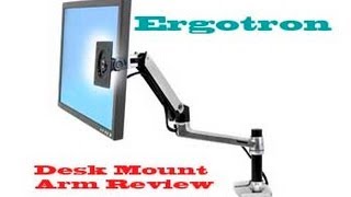 LX Desk MonitorScreen Mount LCD Arm  Review Ergotron Tall Pole [upl. by Donni]