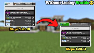 How To Update Minecraft Pocket Edition Without Losing Worlds  Minecraft Pe Worlds Backup [upl. by Bahner]