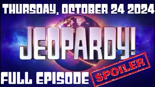 JEOPARDY October 24 2024 102424 FULL EPISODE SPOILERS WINNER Recap amp Highlights Today Thursday [upl. by Collins]