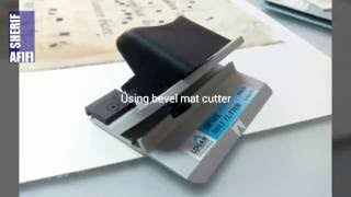 Using Bevel mat cutter [upl. by Leryt833]