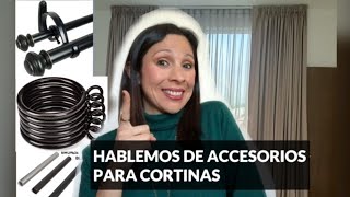 Accesorios para CORTINAS de TELA  CORTINEROS PARA VENTANAS [upl. by Oremoh533]