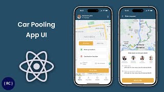 Car Pooling App UI in React Native  BlaBlaCar Clone in React Native  GoPoolar [upl. by Allsun437]