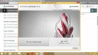 AUTOCAD 2016  INSTALAR TRADUÇÃO PARA PORTUGUÊS [upl. by Dominus]