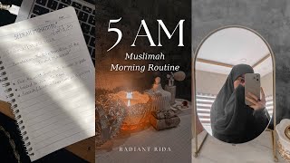 5 Am Muslimah Routine  Tahajjud  Fajr  Dikr  Quran  Daily Tasks  Spiritual Growth [upl. by Htilil460]