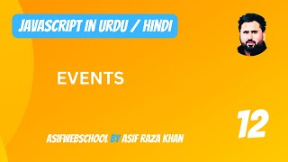 12 JavaScript Events in UrduHindi [upl. by Suiraj]