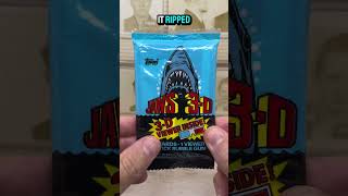 Ripping a Vintage 1983 Jaws 3D Card Pack jaws horror packripping rippingwax [upl. by Lecia813]