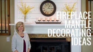 Fireplace Mantle Decorating Ideas  Jennifer Decorates [upl. by Namrac]