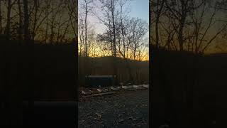 Appalachian mountain sunset jesus mountainmannoffgrid appalachia simplelife [upl. by Verlie926]