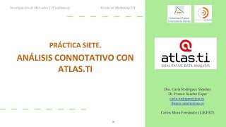 P7 Análisis connotativo con Atlasti [upl. by Brackely]