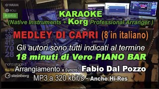 419 Medley 8 brani Peppino di Capri KARAOKE Le canzoni in Italiano con Sax solista DEMO [upl. by Aninahs992]