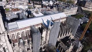 NotreDame Cathedral Paris France  Drone Footage Oct 2021 [upl. by Monsour]