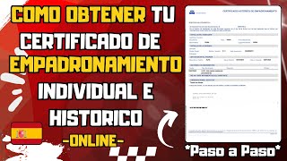 Cómo Solicitar el Certificado de Empadronamiento Online en España  Guía Paso a Paso [upl. by Eikram]