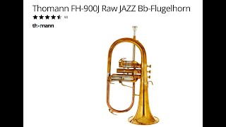 Обзор флюгельгорна Thomann FH900J Raw JAZZ Bb Flugelhorn review [upl. by Eitsyrc536]