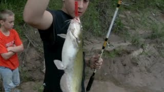 Catfishing Tips Channel Catfish from the bank with Secret 7 [upl. by Ahsoet5]