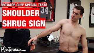 Shoulder Shrug Sign – Rotator Cuff Special Test [upl. by Nae]