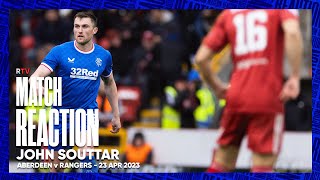 REACTION  John Souttar  23 Apr 2023 [upl. by Favin]