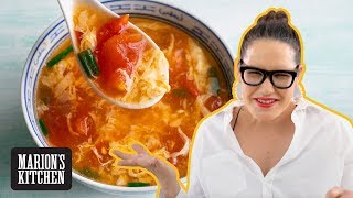 Yes Im PREGNANT Heres what Ive been cooking  10minute Tomato Egg Drop Soup  Marions Kitchen [upl. by Mattson]