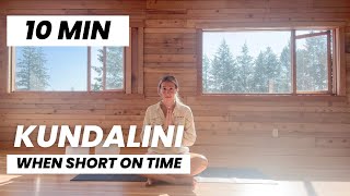 Kundalini Yoga 10 min practice when your short on time [upl. by Herates]