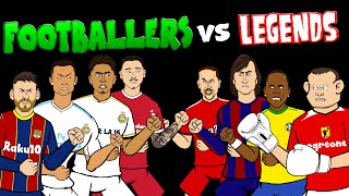 ⚽️FOOTBALLERS vs LEGENDS  Part 3⚽️ Feat Messi Bellingham Nunez Rooney Cruyff amp more Frontmen 78 [upl. by Turtle]