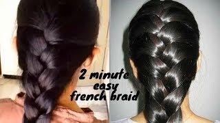 How to Braid Your Own Hair For Beginners  How to Braid  hairstyle for medium to long hair [upl. by Shatzer]