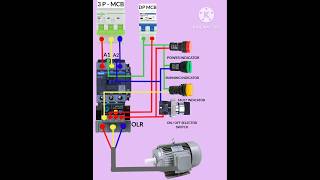 DOL starter Wiring Diagram  DOL starter control Wiring shorts dolstarter electrical trending [upl. by Nagek448]