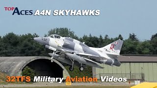 4K A4 SKYHAWKS landing at Wittmundhafen AB ETNT [upl. by Dani]