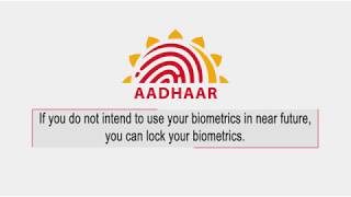 How to LockUnlock your Biometrics in Aadhaar [upl. by Lovel]