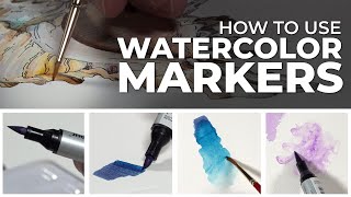 How to Use Watercolor Markers  Techniques and Applications [upl. by Singleton545]